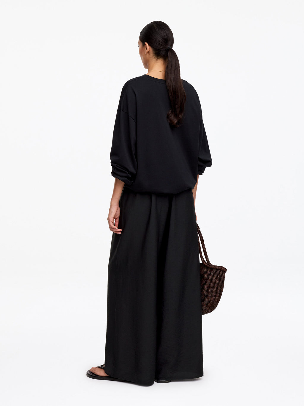 Wide Trousers - Black - Image 2