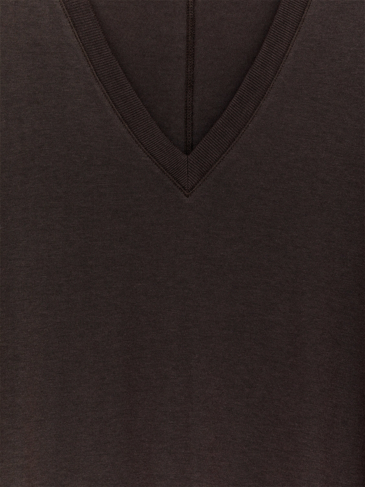 Lyocell-Cotton Tunic Top - Brown - Image 2