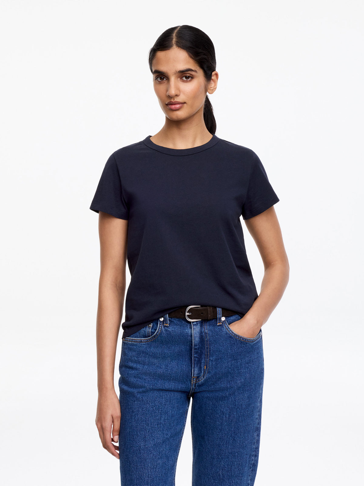 Neat Cotton T-Shirt - Blue