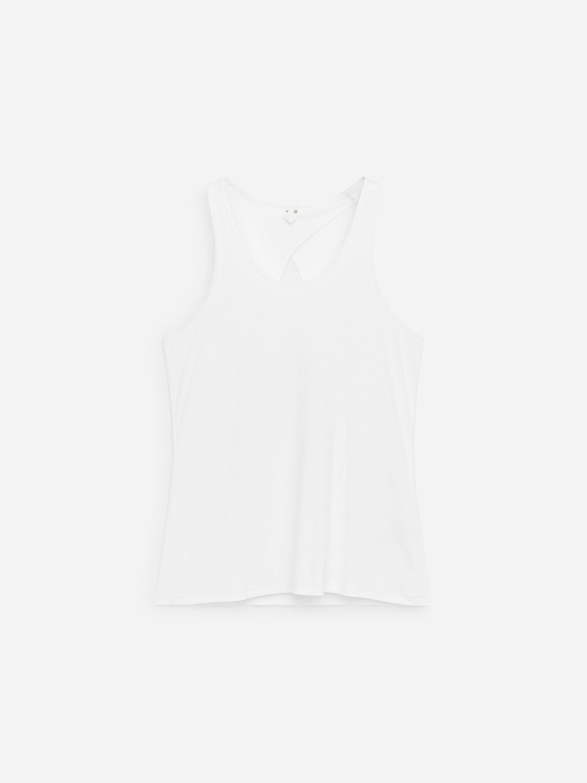Ribbed Tank Top - White - Image 5