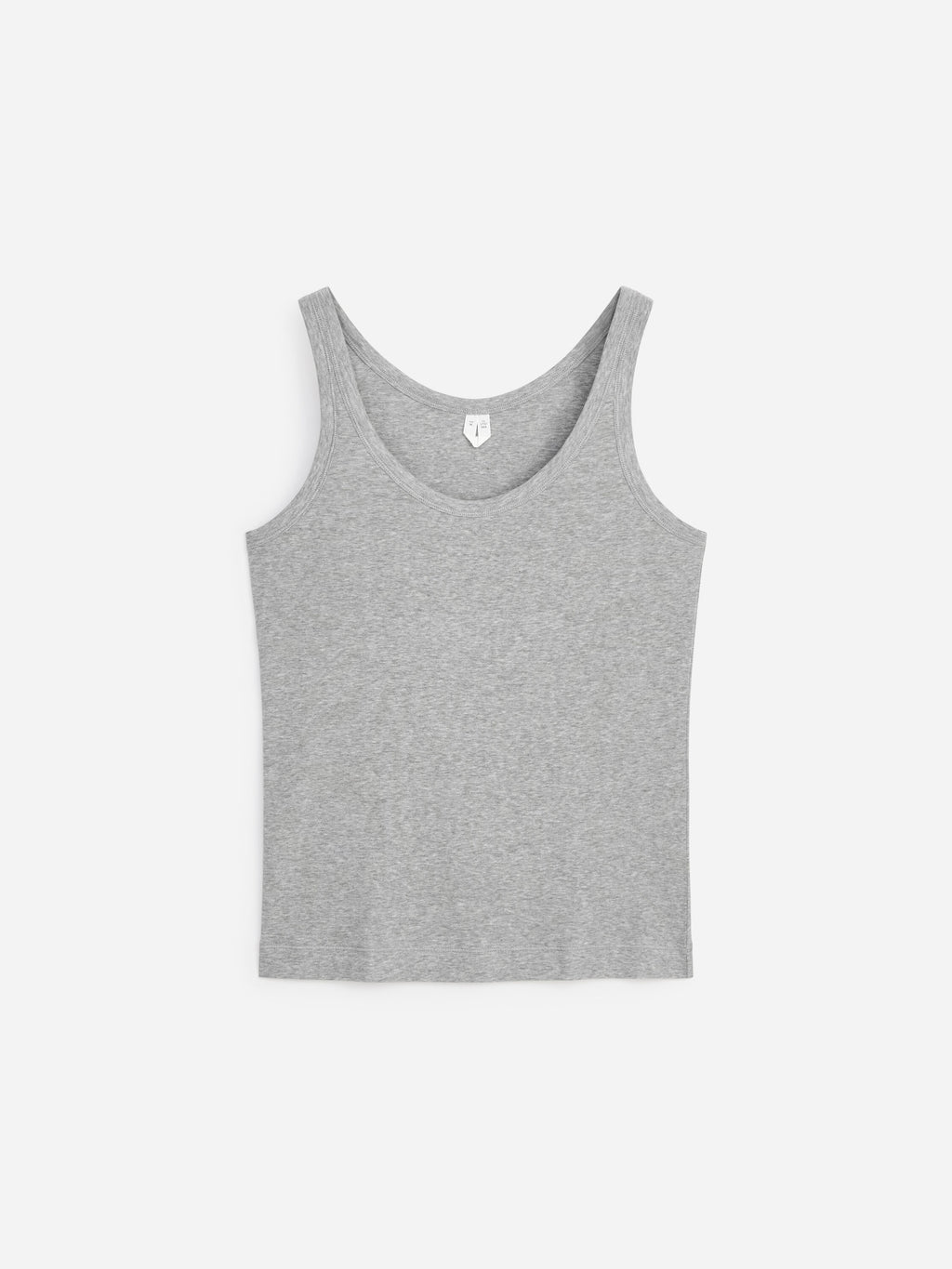 Scoop-Neck Tank Top - Grey - Image 6