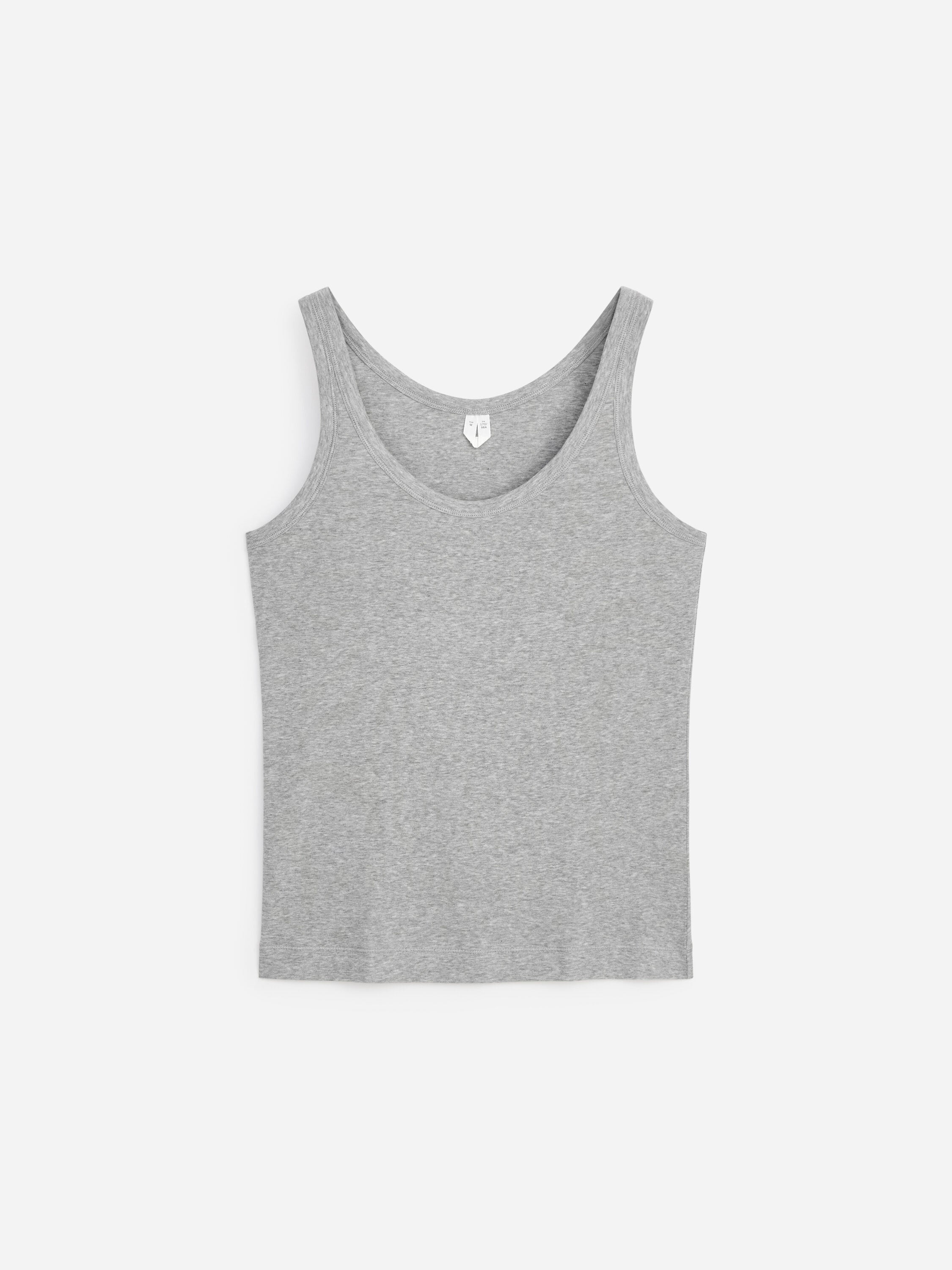 Scoop-Neck Tank Top - Grey - Image 6