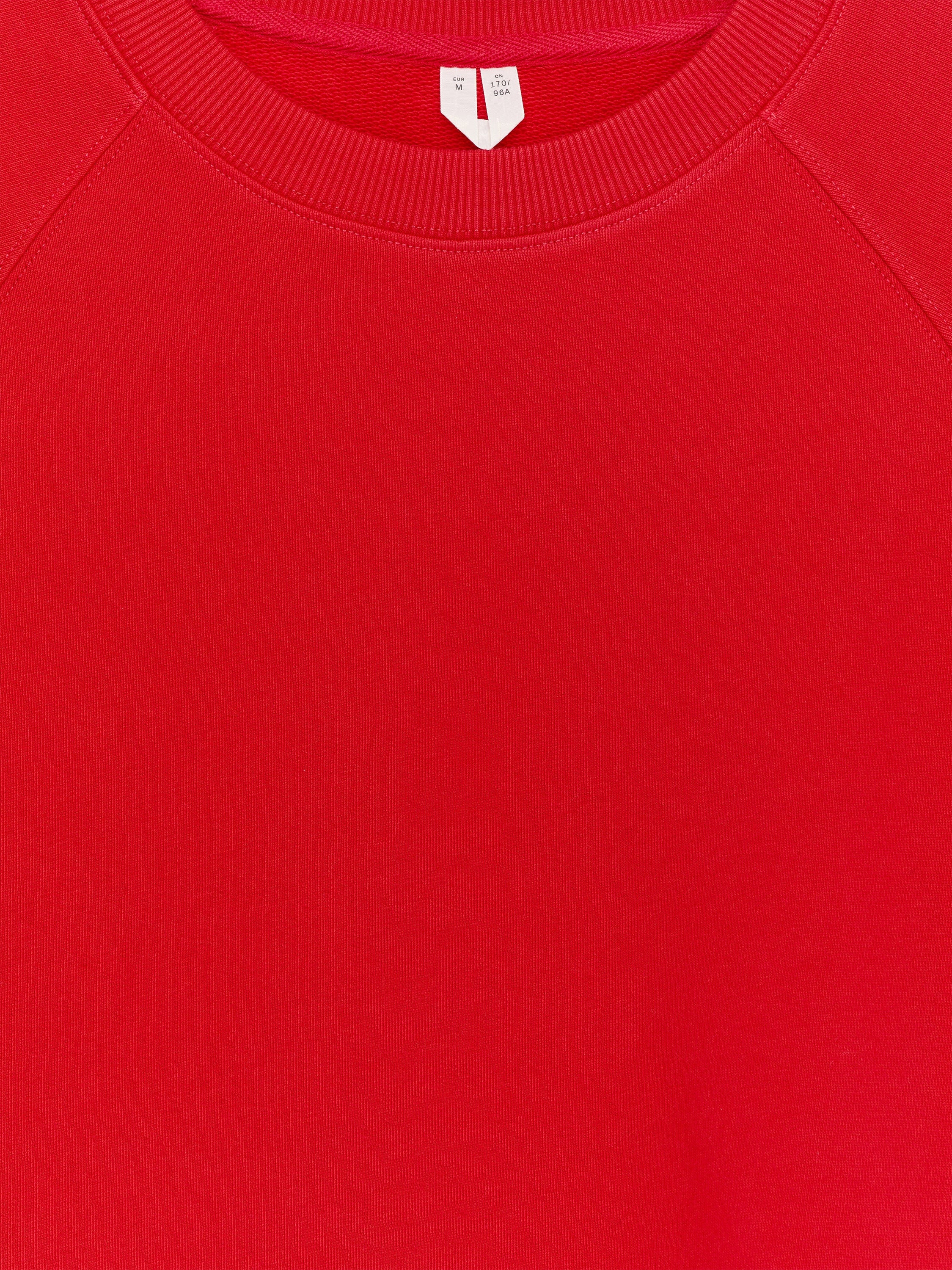 French Terry Sweatshirt - Red - Image 2