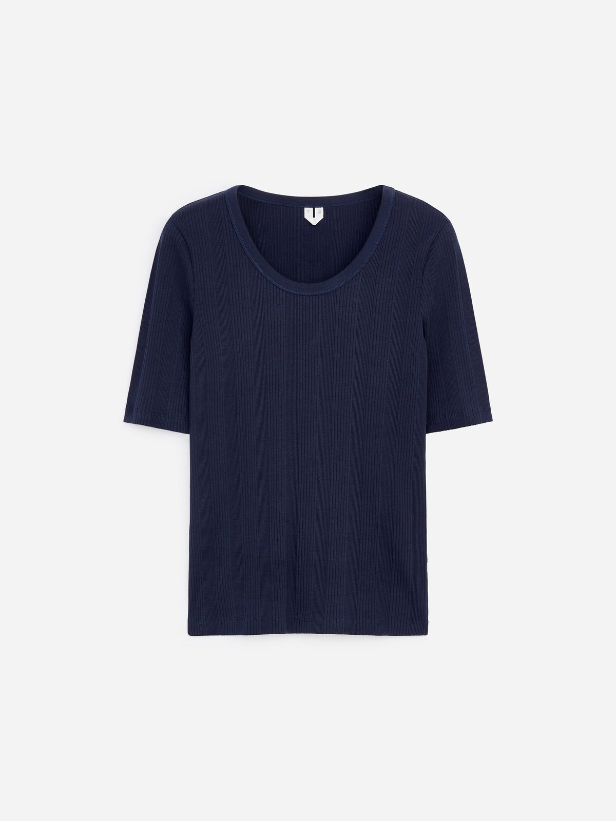 Rib T-shirt - Blue - Image 5