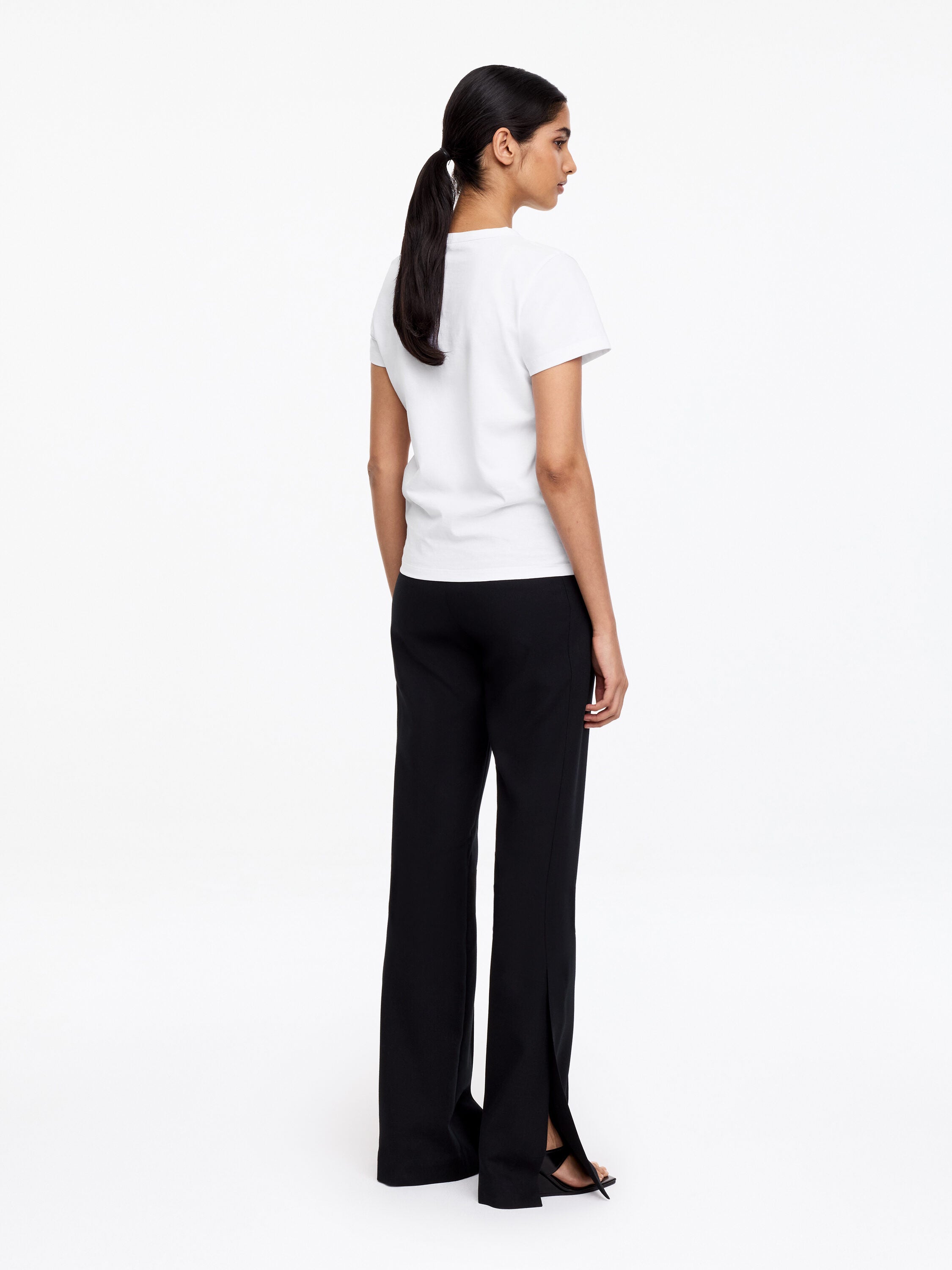 Neat Cotton T-Shirt - White - Image 2
