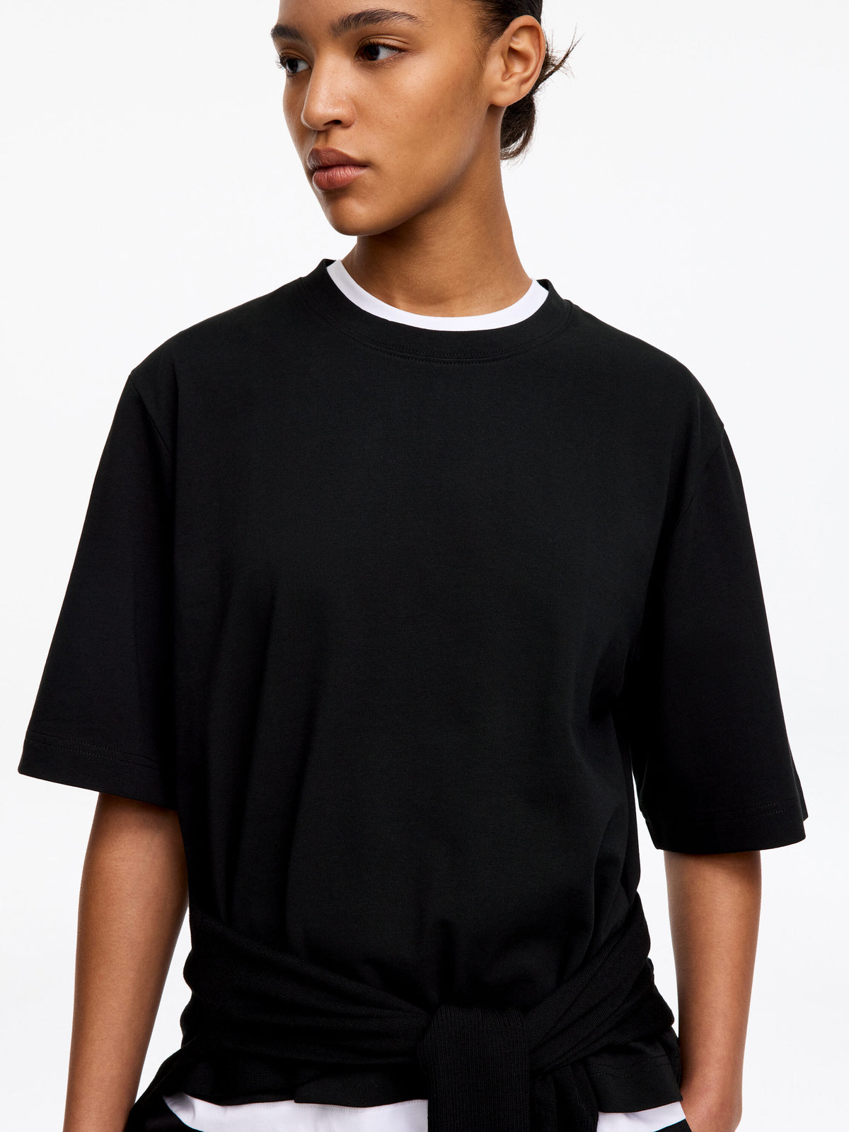Boxy T-Shirt - Black - Image 5