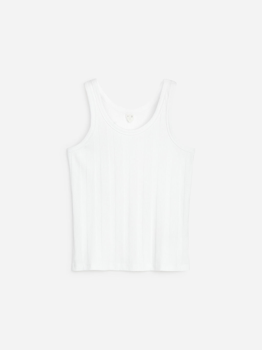 Rib Tank Top - White - Image 5