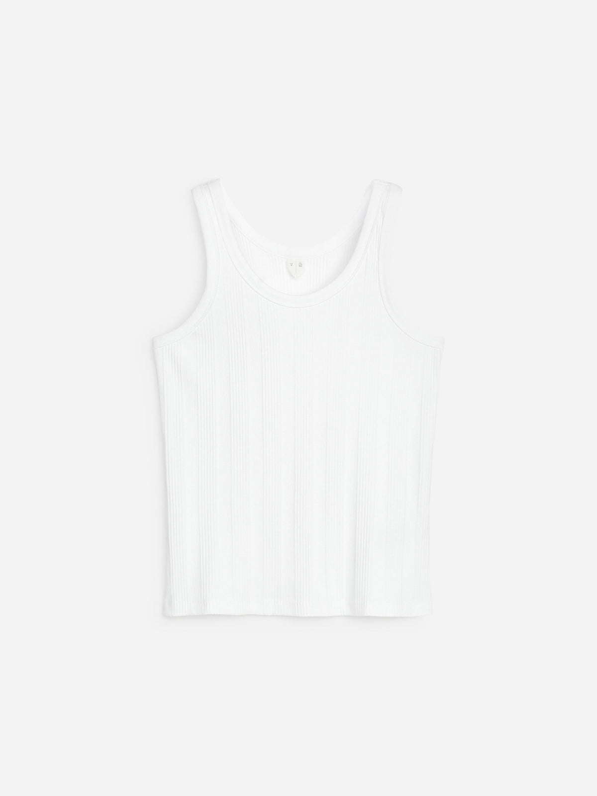 Rib Tank Top - White - Image 5