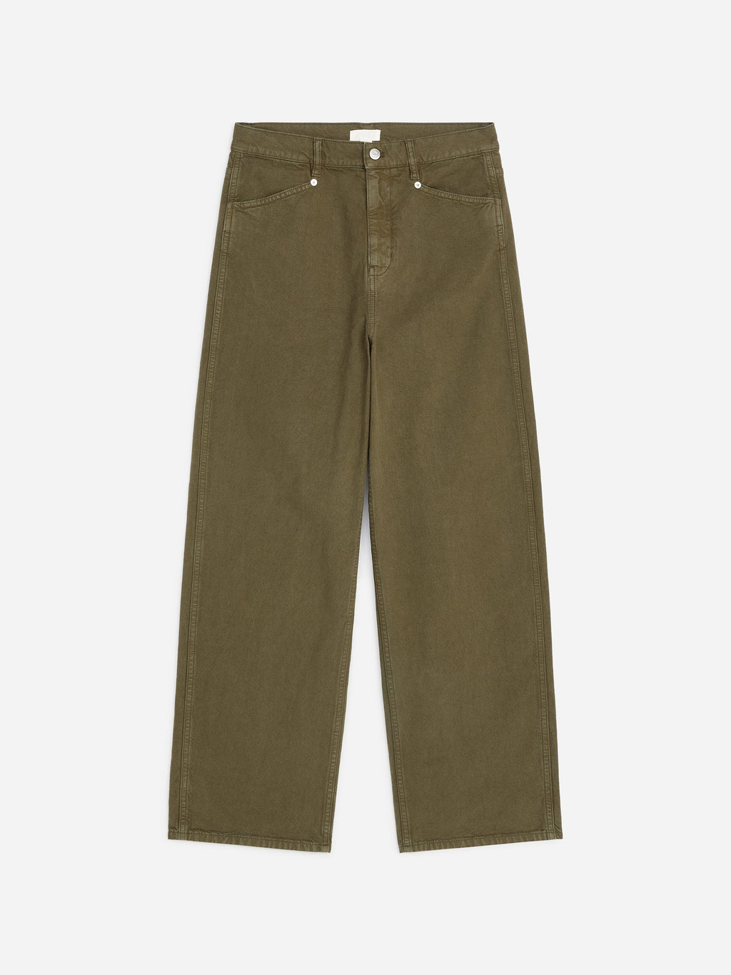 Cotton Canvas Utility Trousers - Green - Image 5