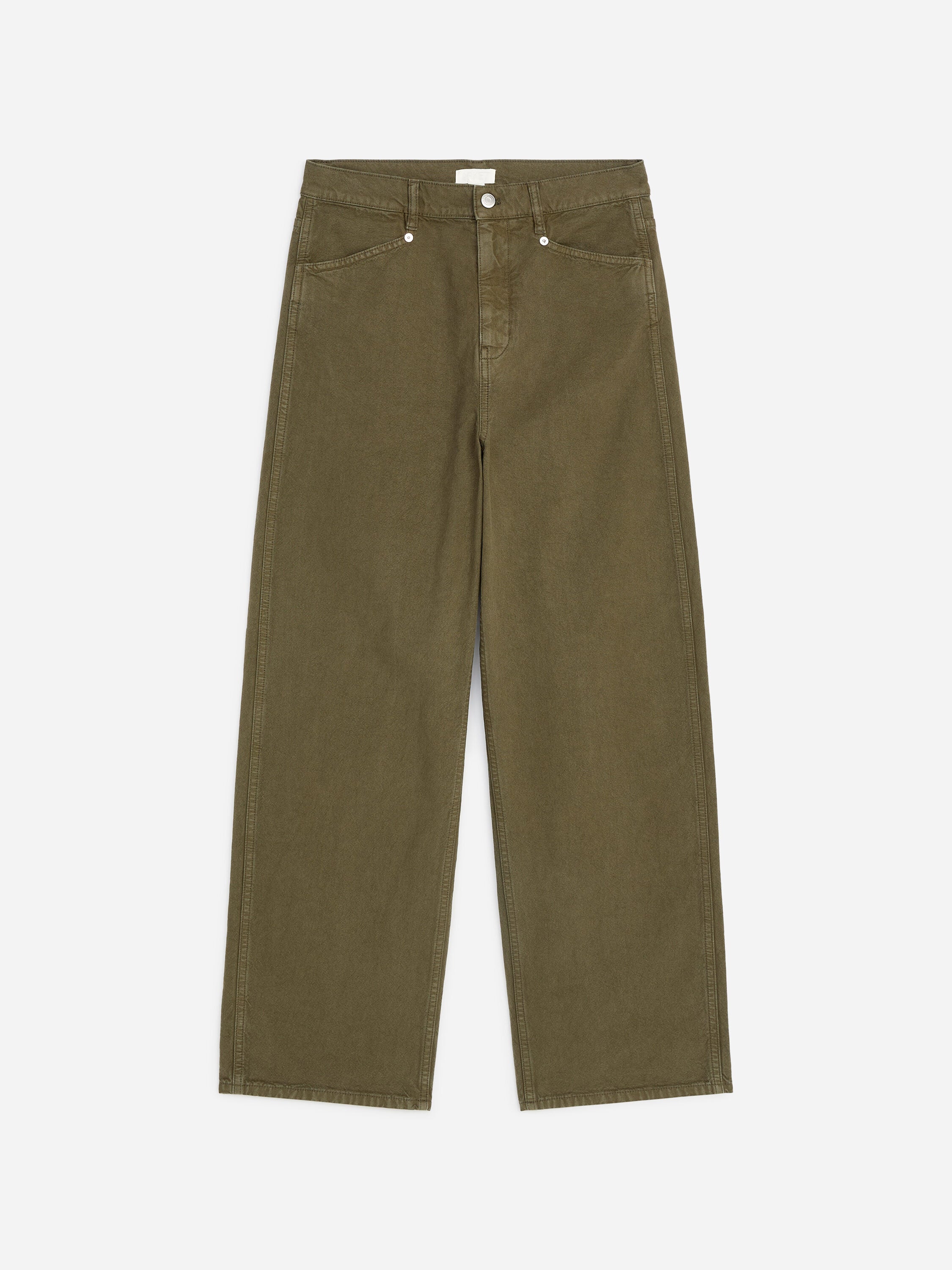 Cotton Canvas Utility Trousers - Green - Image 5