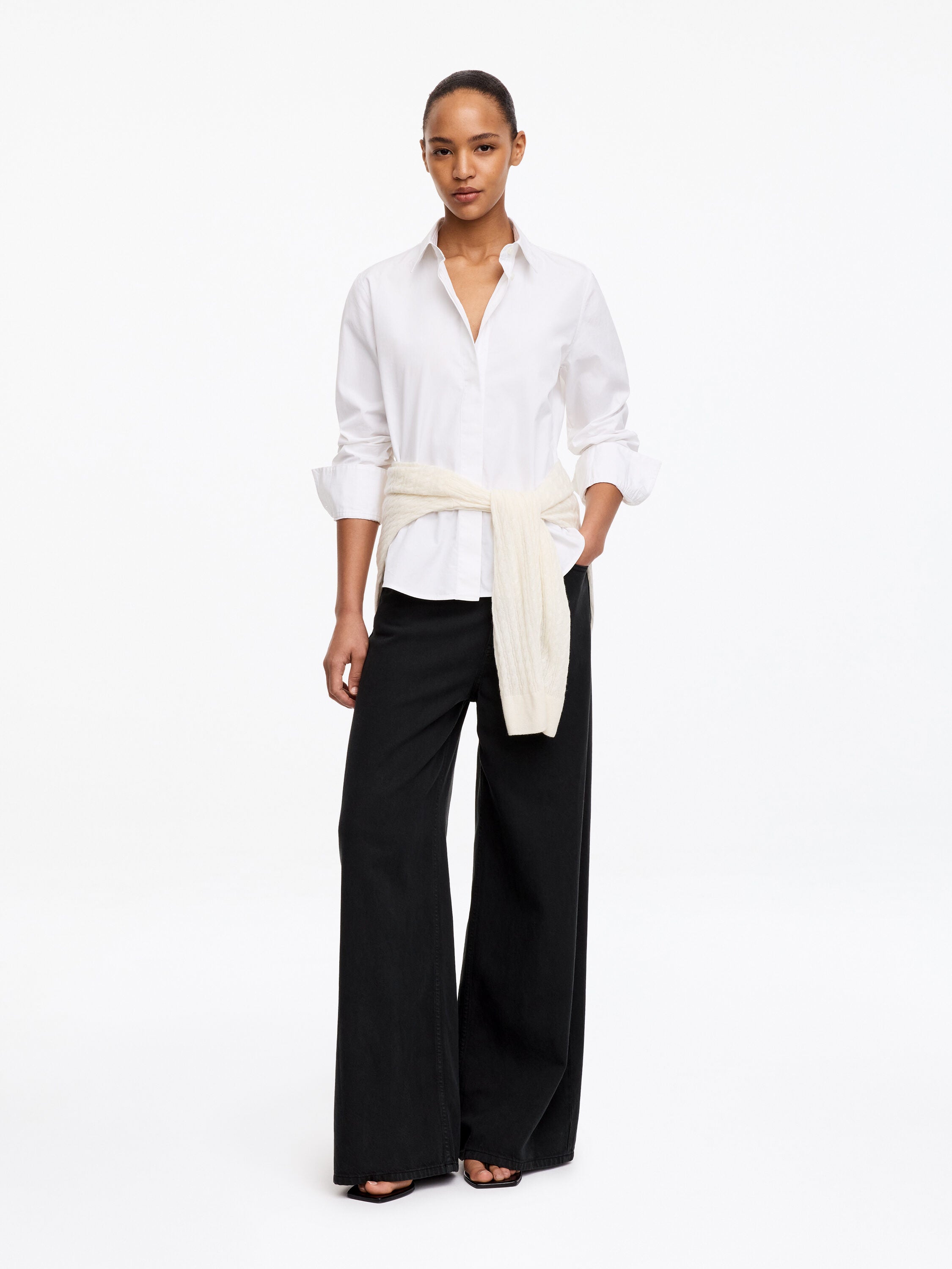Wide Trousers - Black