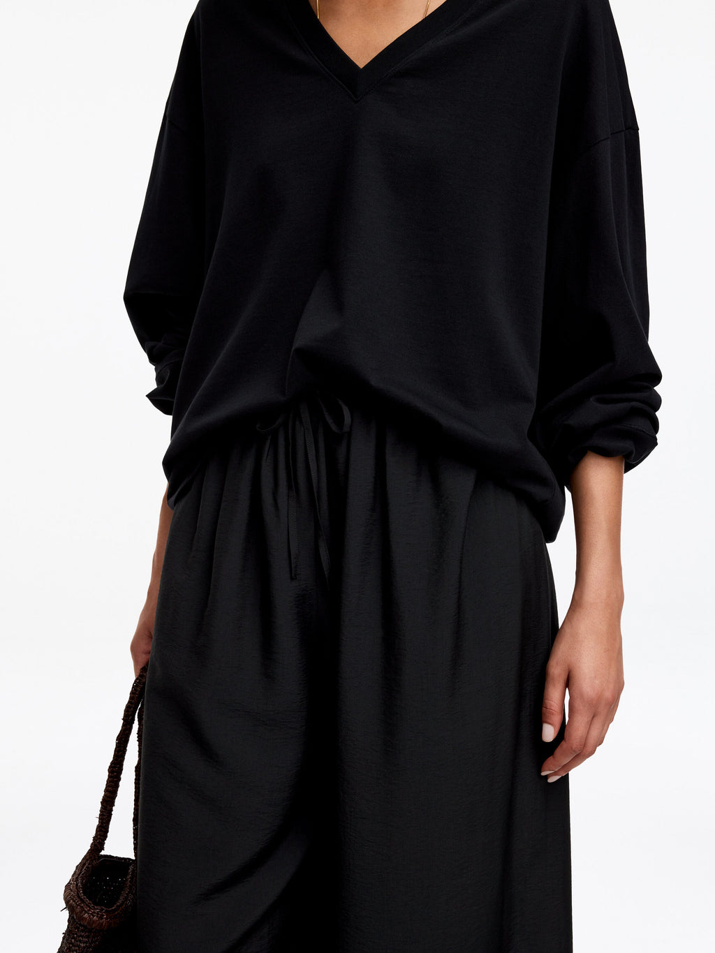 Wide Trousers - Black - Image 4