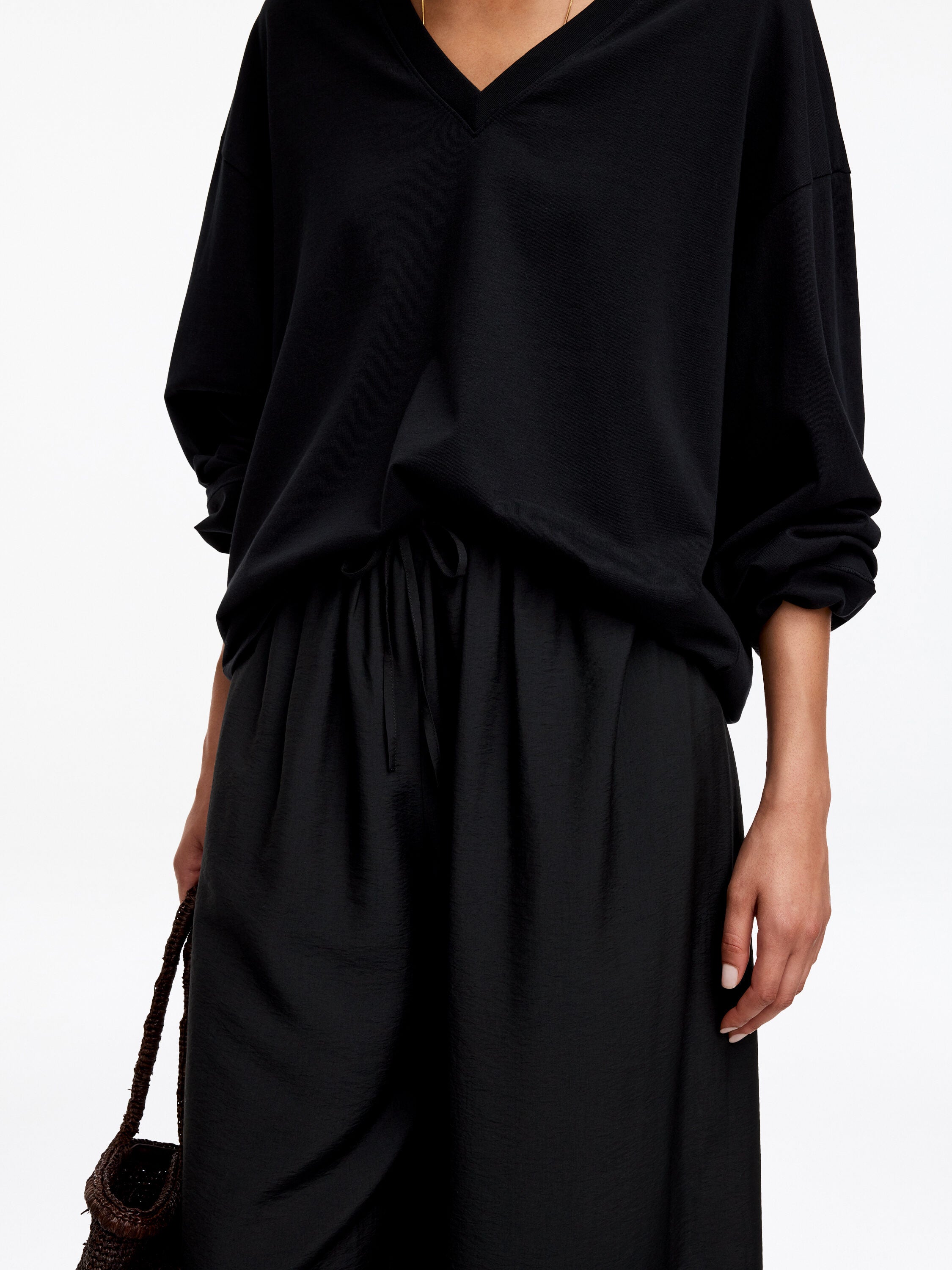 Wide Trousers - Black - Image 4