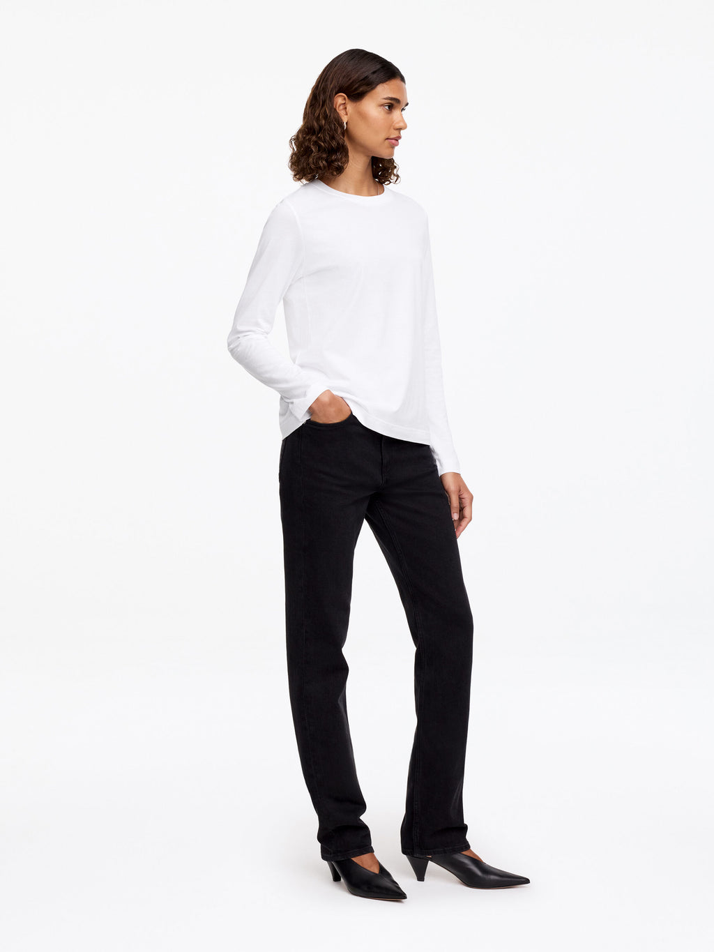 Long-Sleeve T-Shirt - White - Image 4