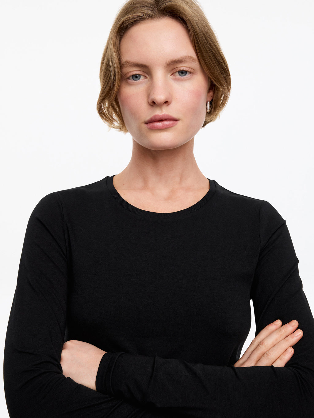 Slim Long-Sleeve T-Shirt - Black - Image 5