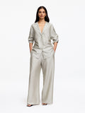 Relaxed Trousers - Beige