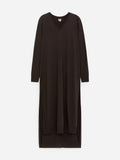 Lyocell-Cotton Tunic Top - Brown