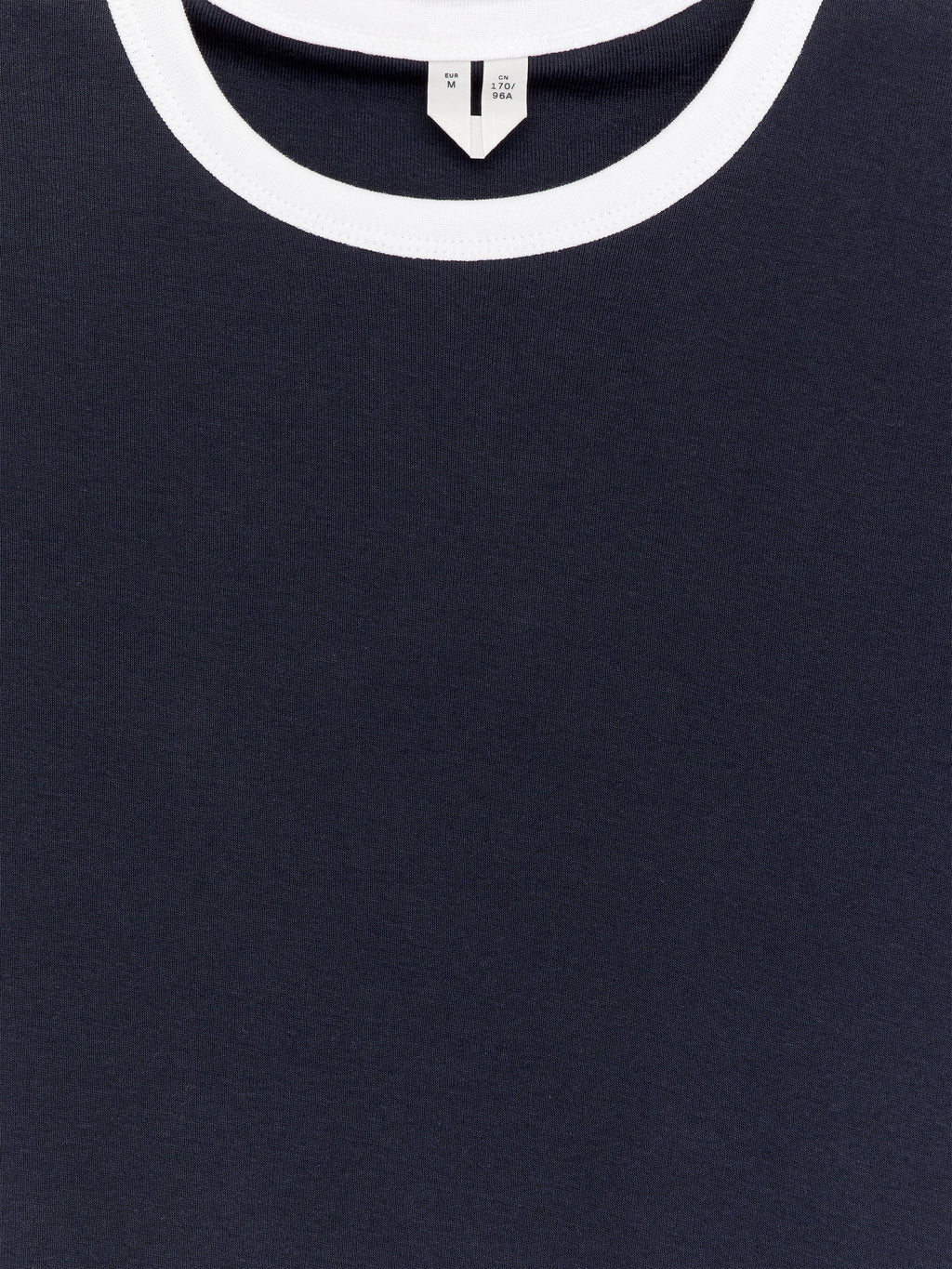 Contrast-Binding T-Shirt - Blue - Image 2