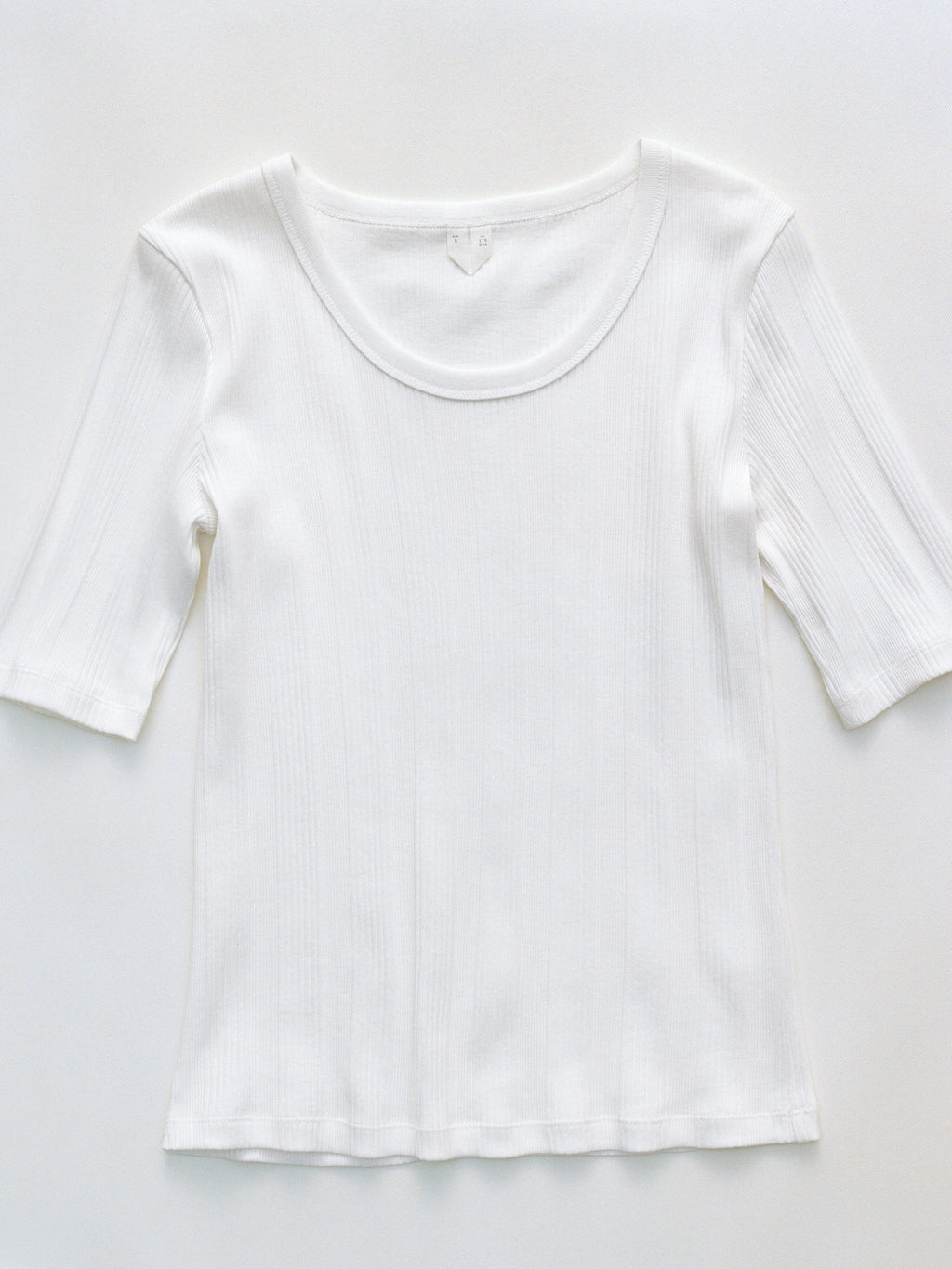 Rib T-shirt - White - Image 6