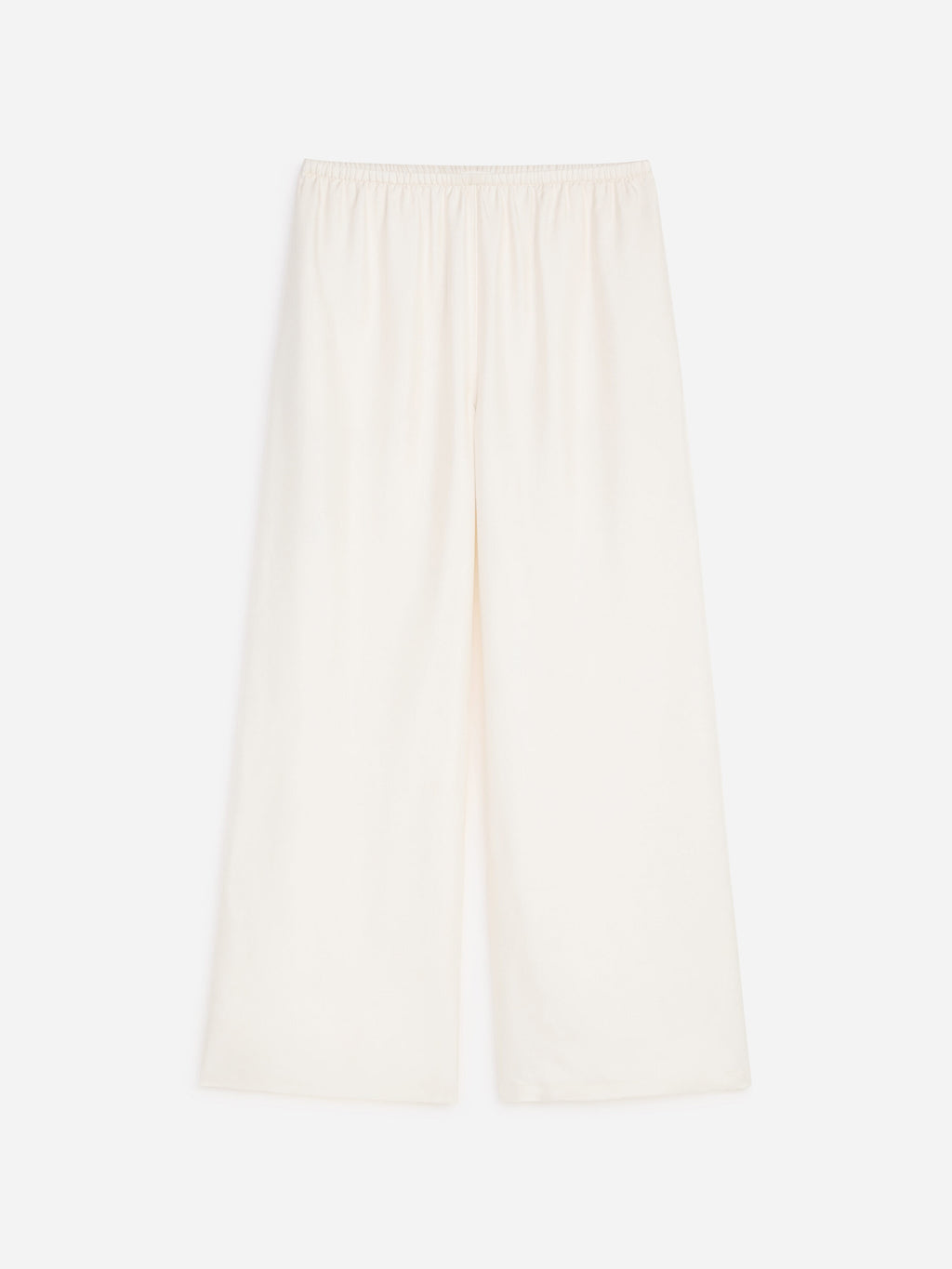 Silk Twill Trousers - White - Image 6