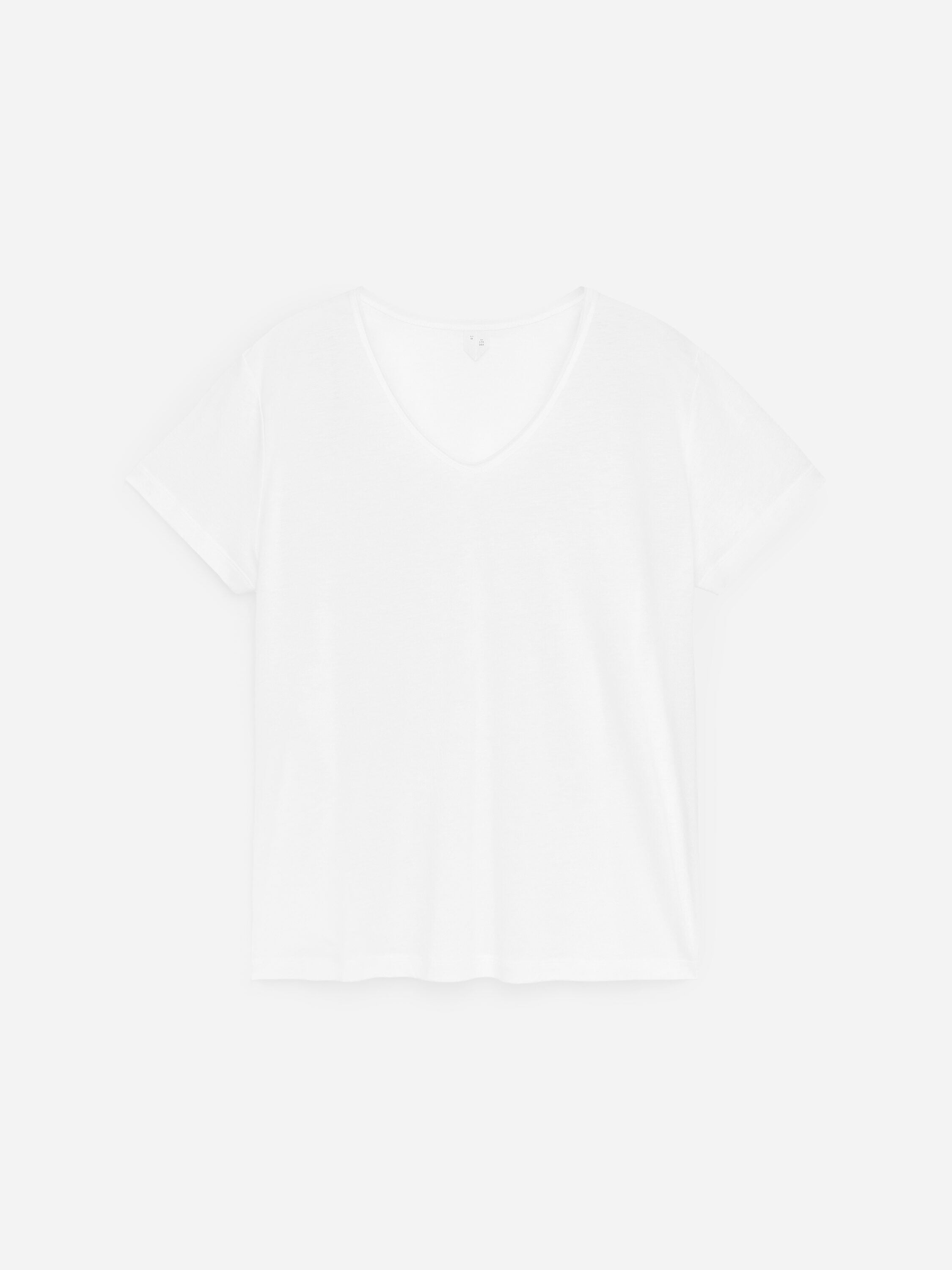 Scoop-neck T-shirt - White - Image 5