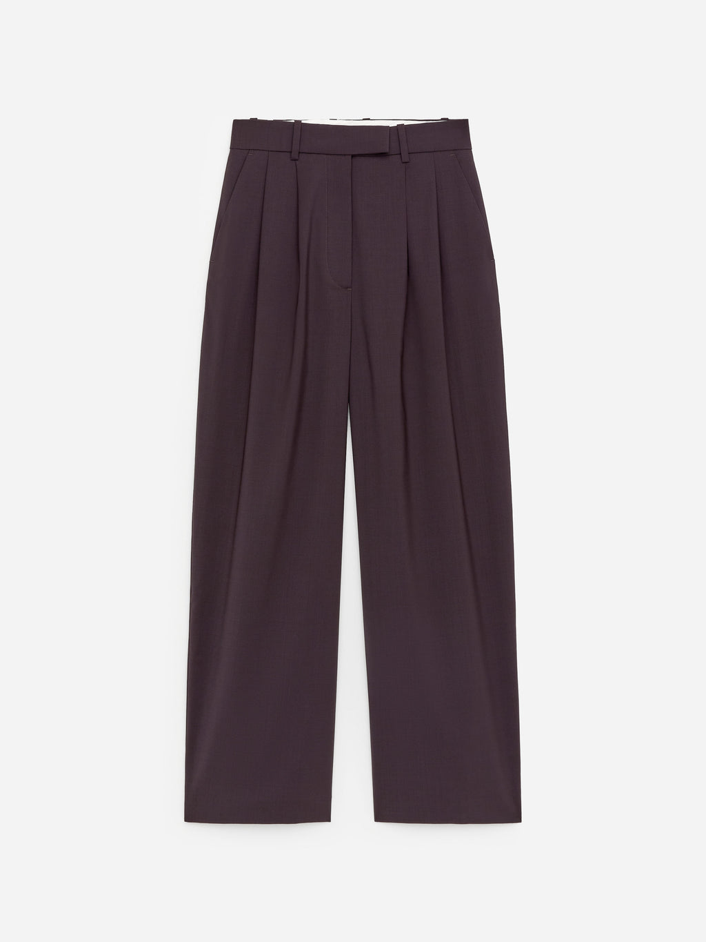 Wide Tailored Trousers - Brown - Image 5