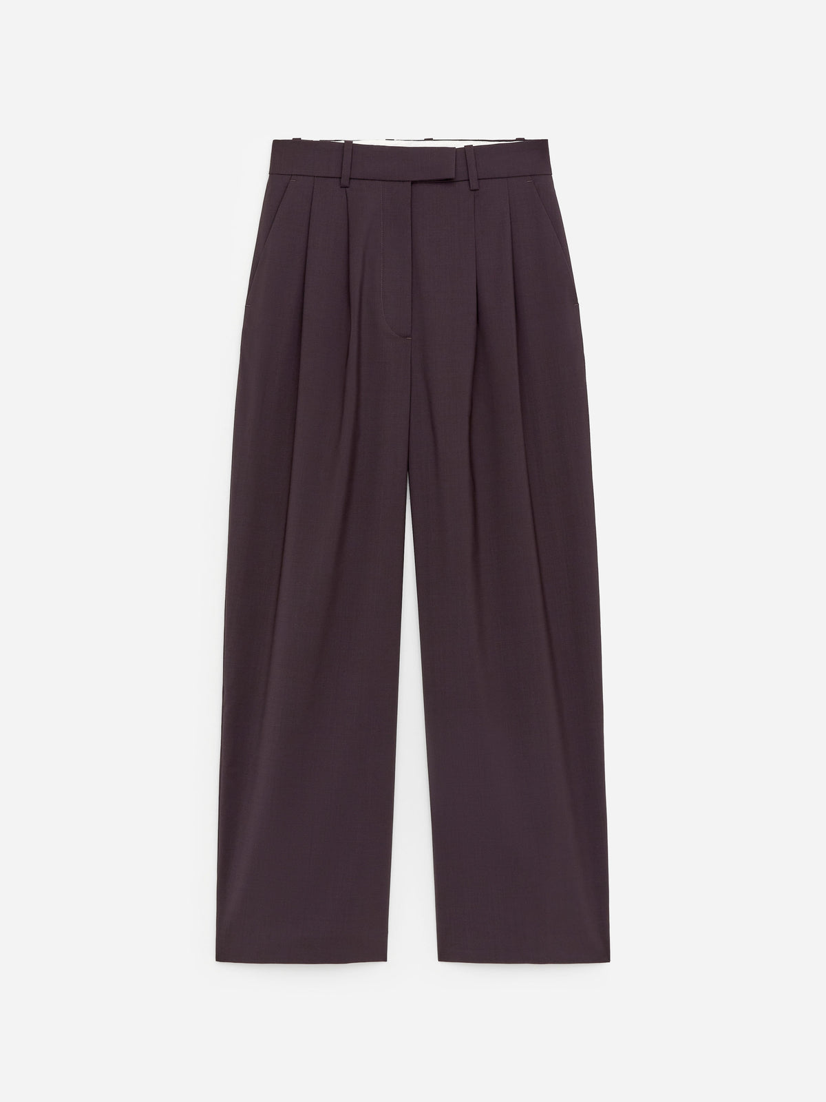 Wide Tailored Trousers - Brown - Image 5