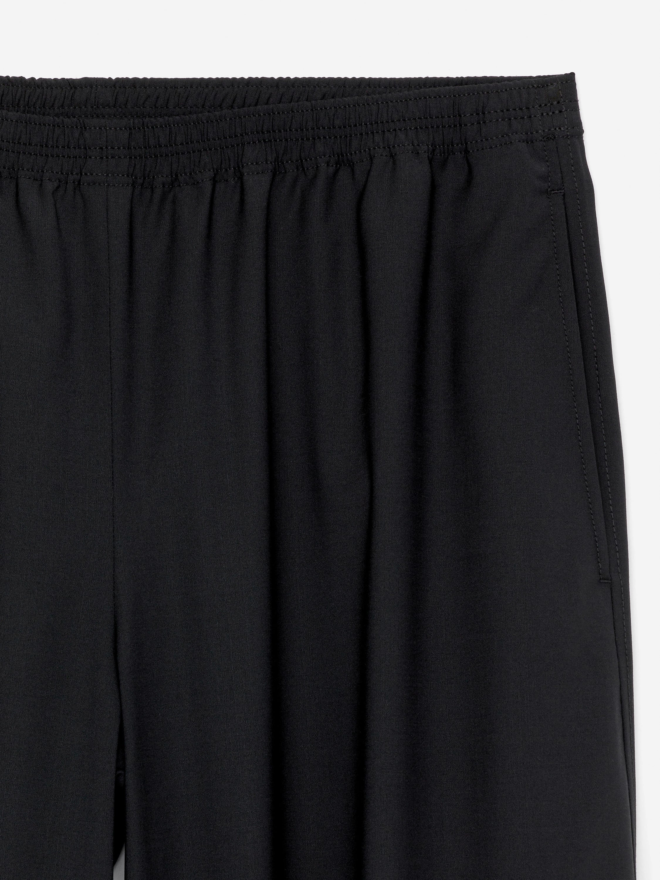 Barrel-Leg Trousers - Black - Image 2
