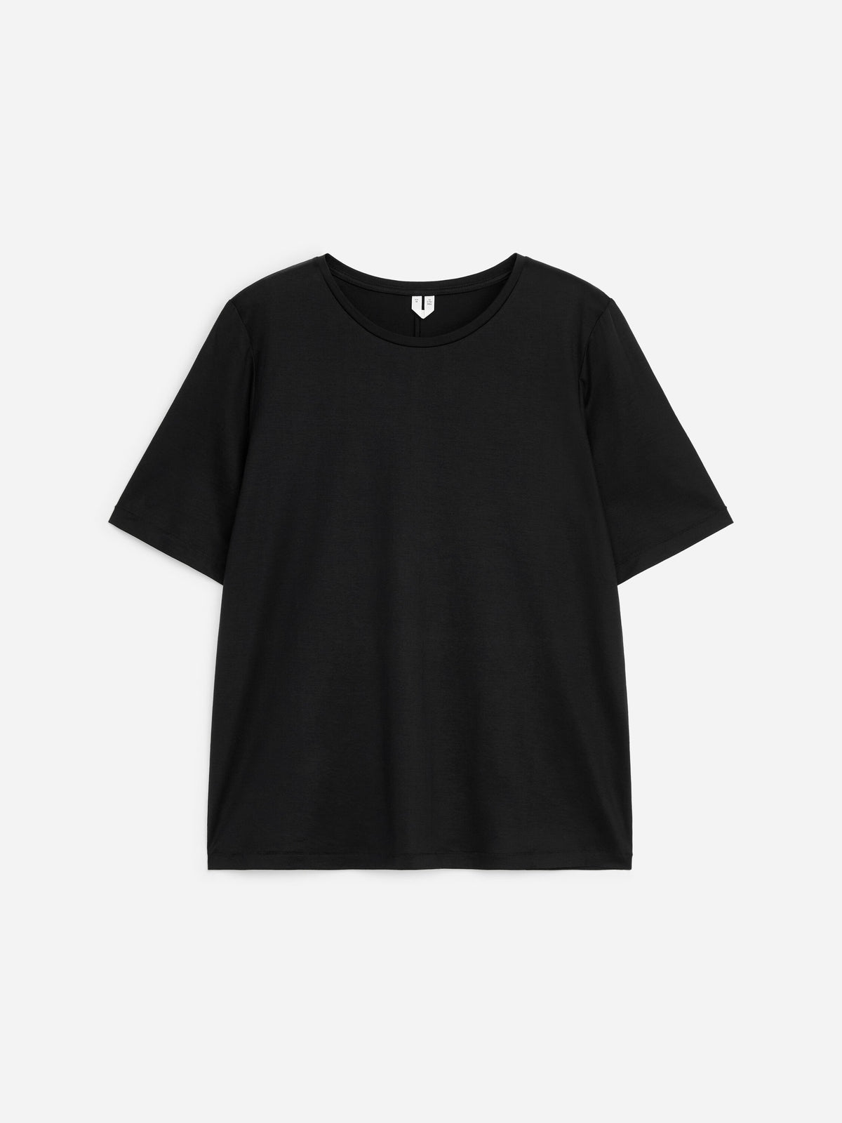 Lyocell Cotton T-shirt - Black - Image 6
