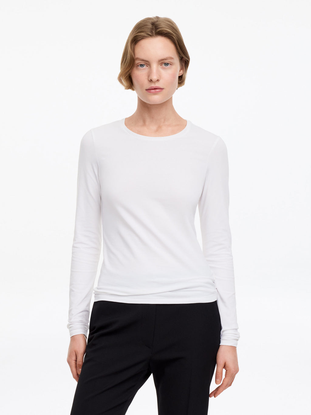 Slim Long-Sleeve T-Shirt - White