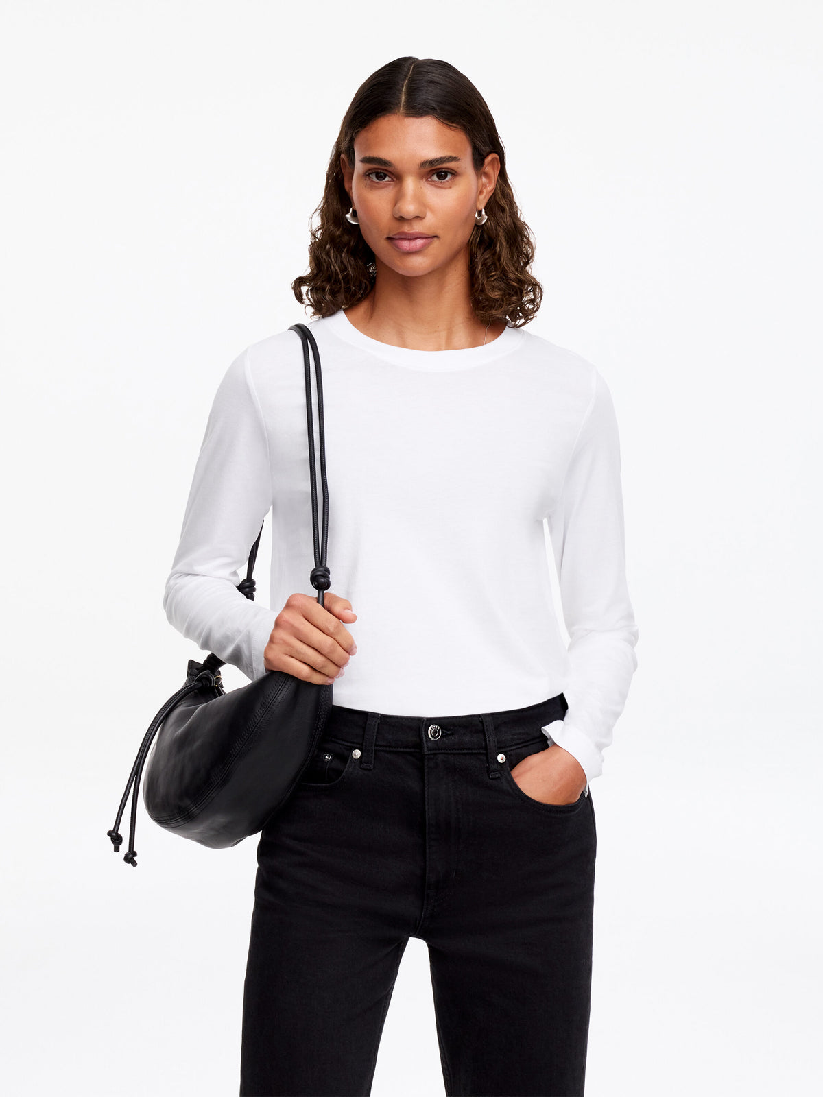 Long-Sleeve T-Shirt - White - Image 2