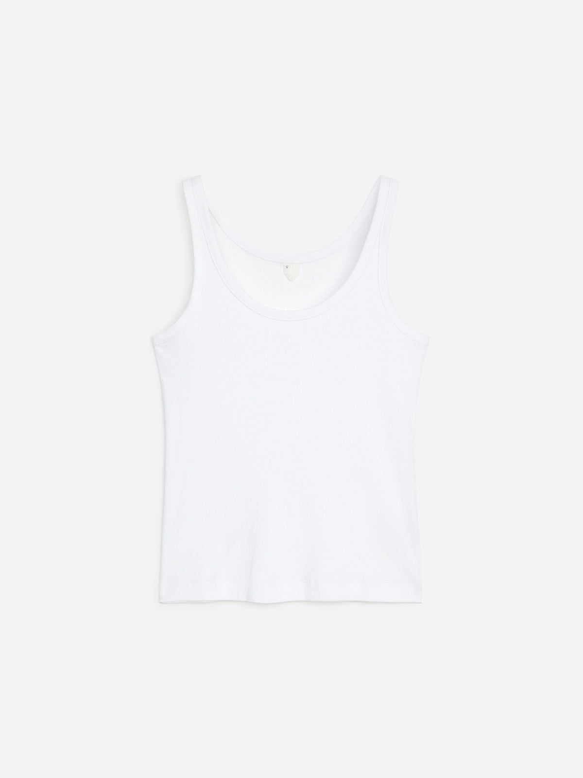 Rib Tank Top - White - Image 5