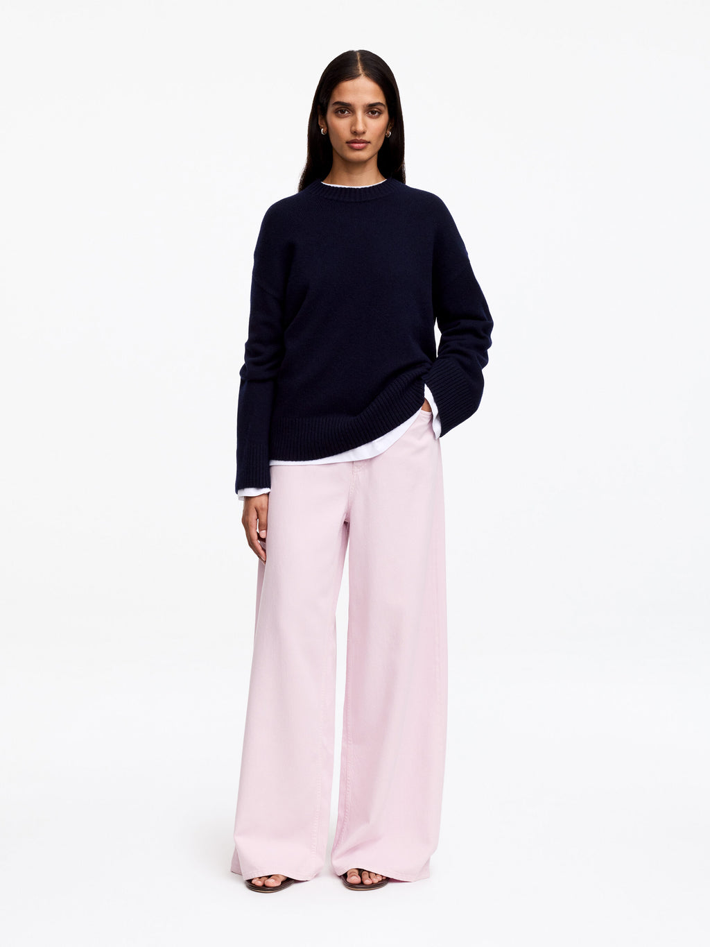 Wide Trousers - Pink