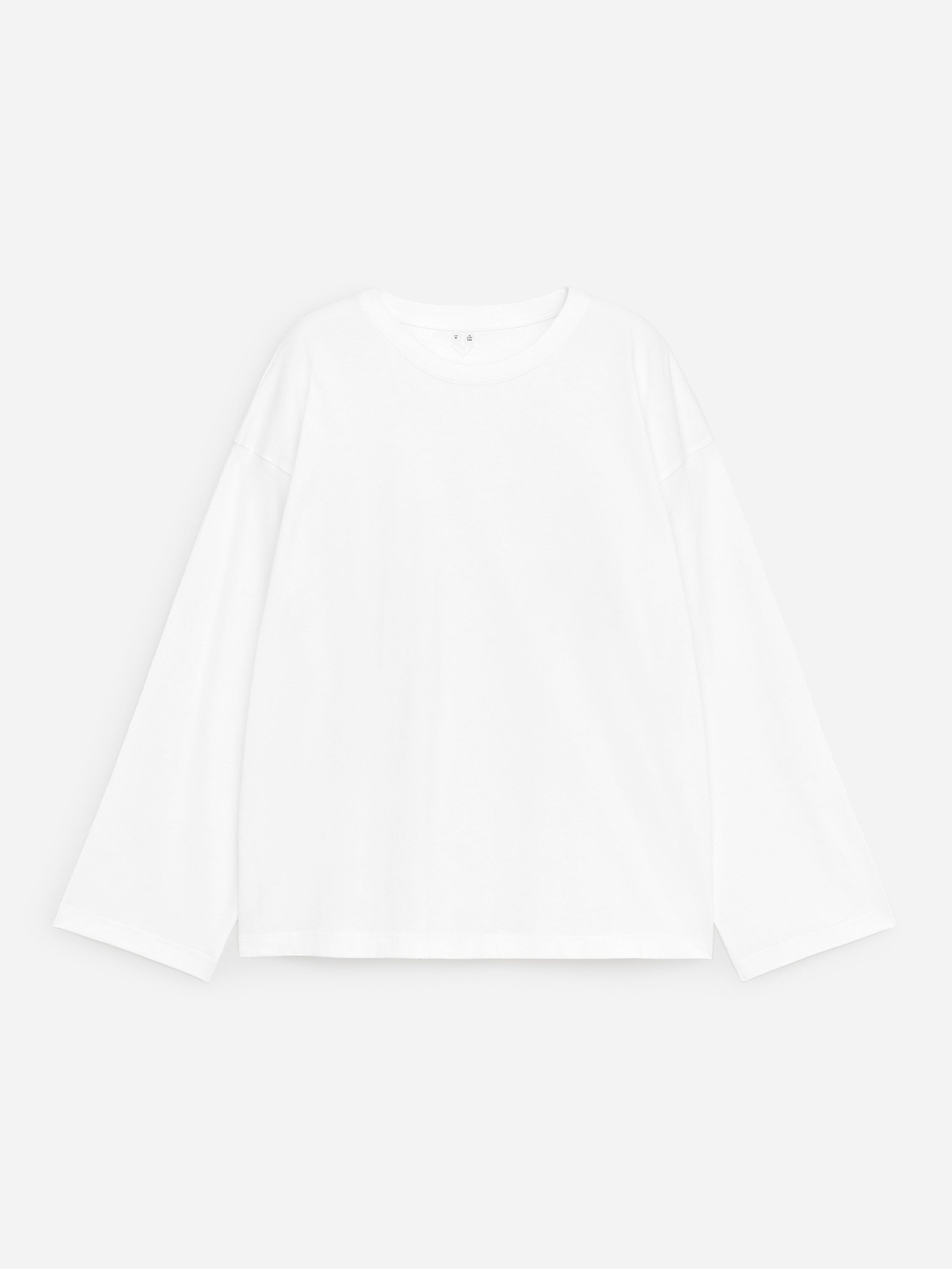 Relaxed Long-Sleeve T-Shirt - White