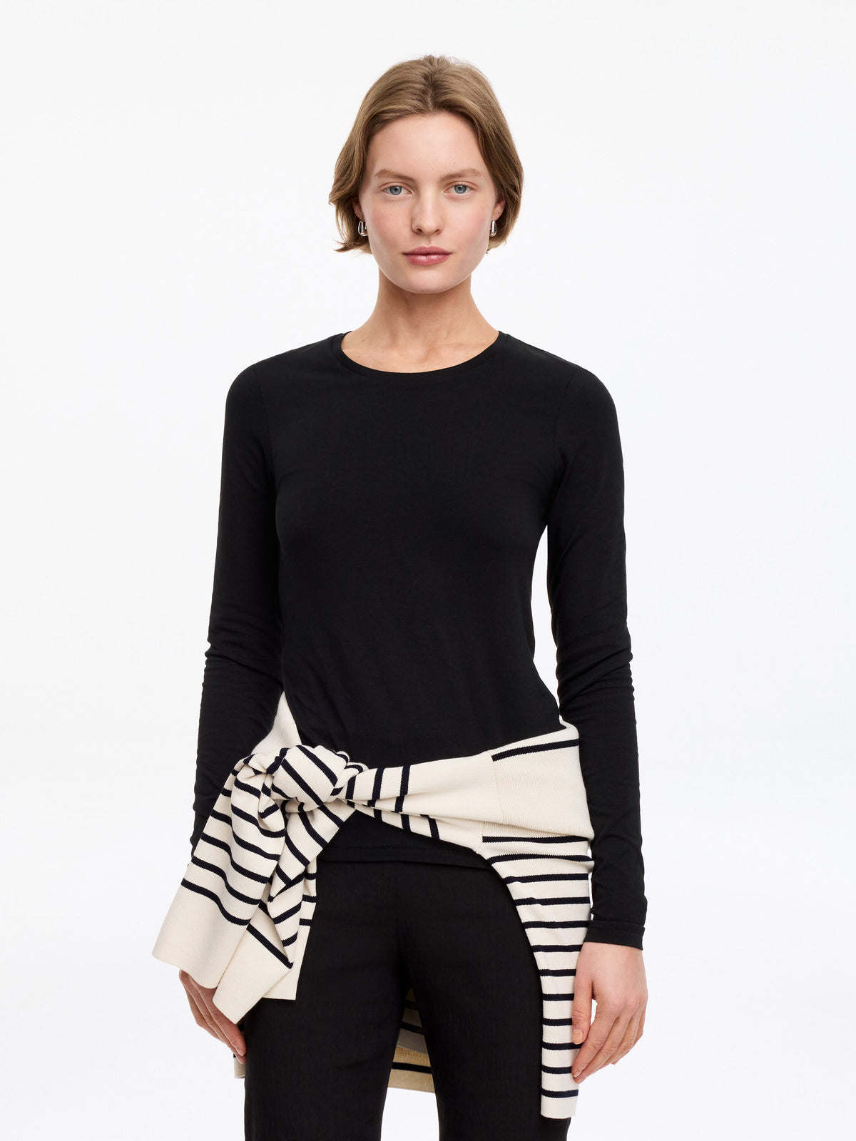 Slim Long-Sleeve T-Shirt - Black