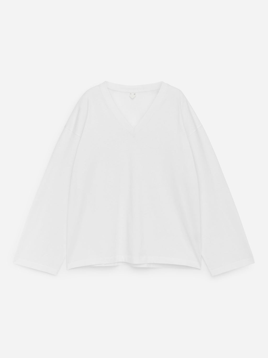 Relaxed V-Neck T-Shirt - White