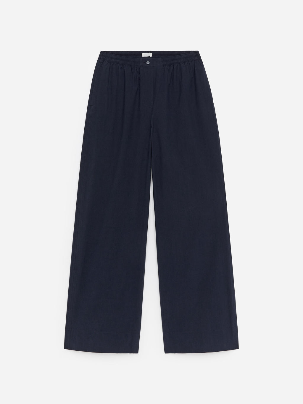 Relaxed Cotton Trousers - Blue - Image 6