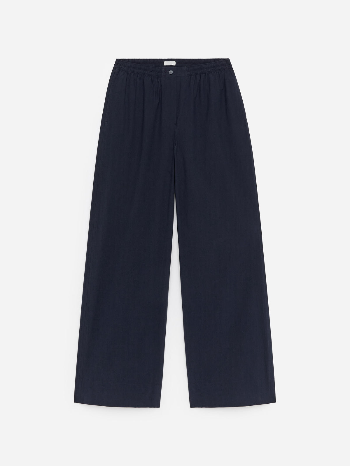Relaxed Cotton Trousers - Blue - Image 6