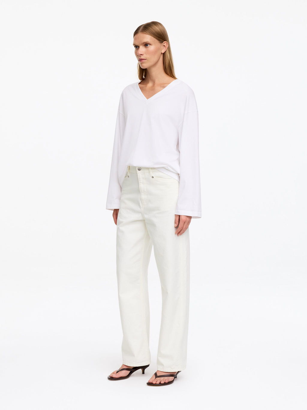 Cotton Canvas Utility Trousers - White - Image 2