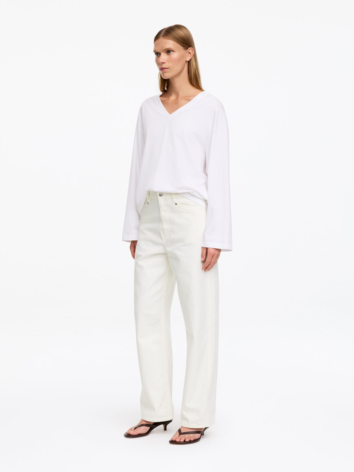 Cotton Canvas Utility Trousers - White - Image 2