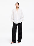 Tailored Linen Trousers - Black