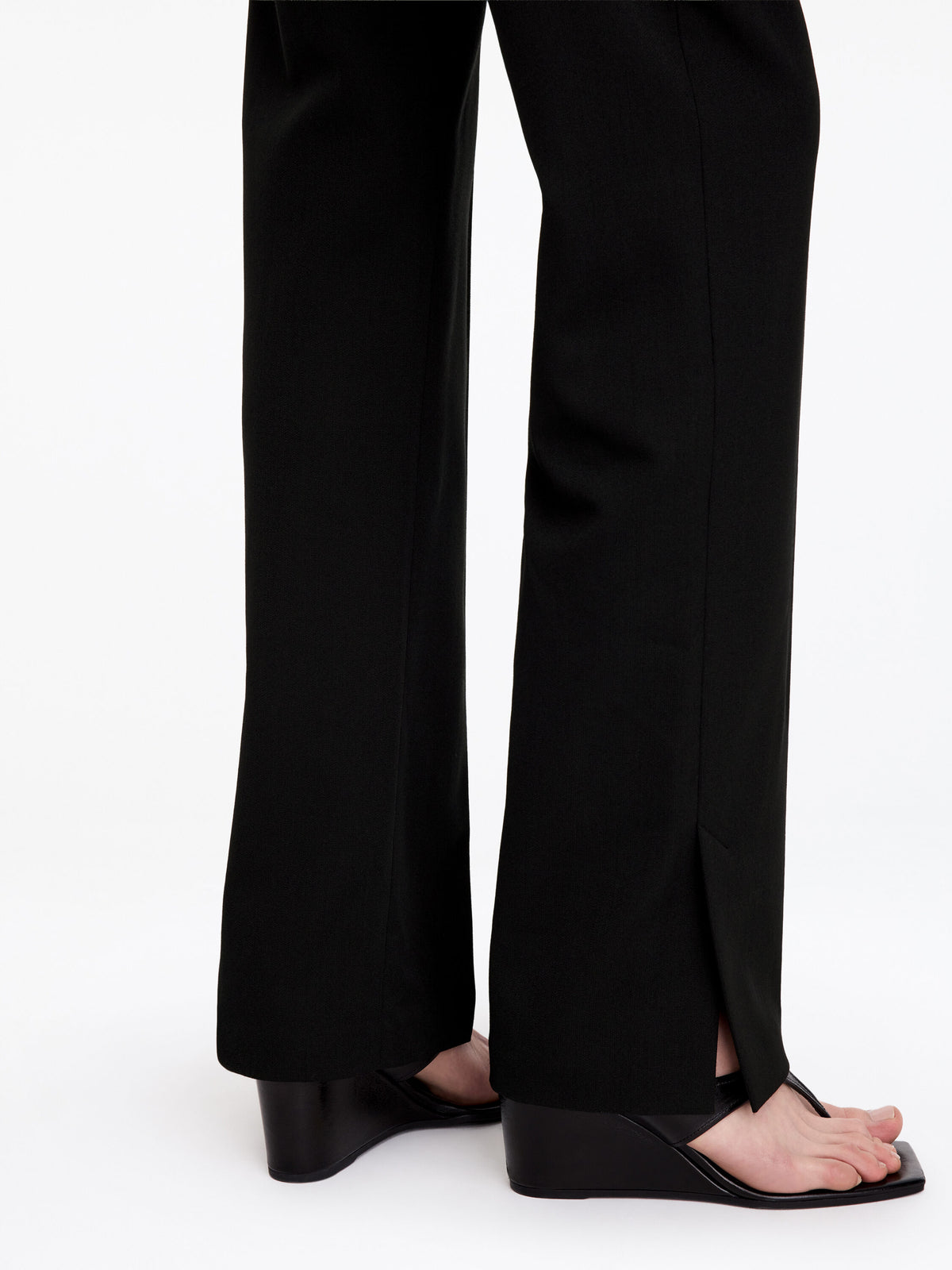 Slim Tailored Trousers - Black - Image 5