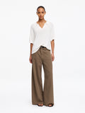 Wide Trousers - Brown