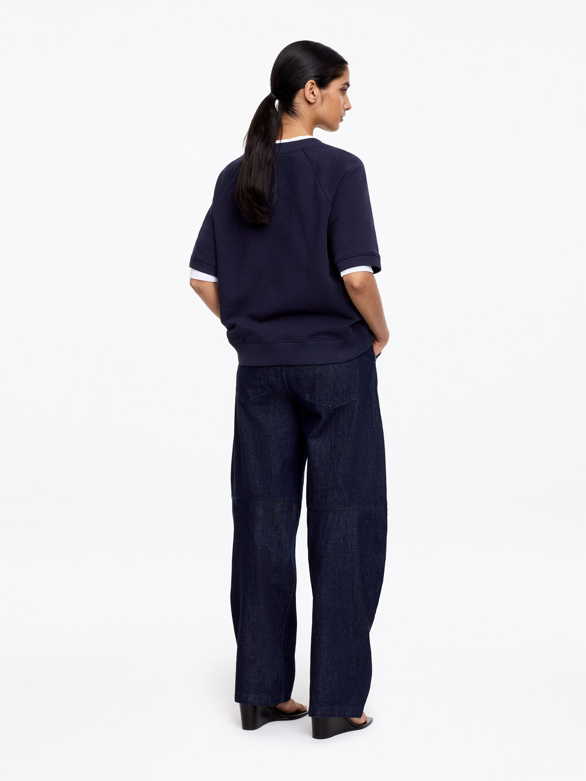 French Terry Sweatshirt - Blue - Image 2