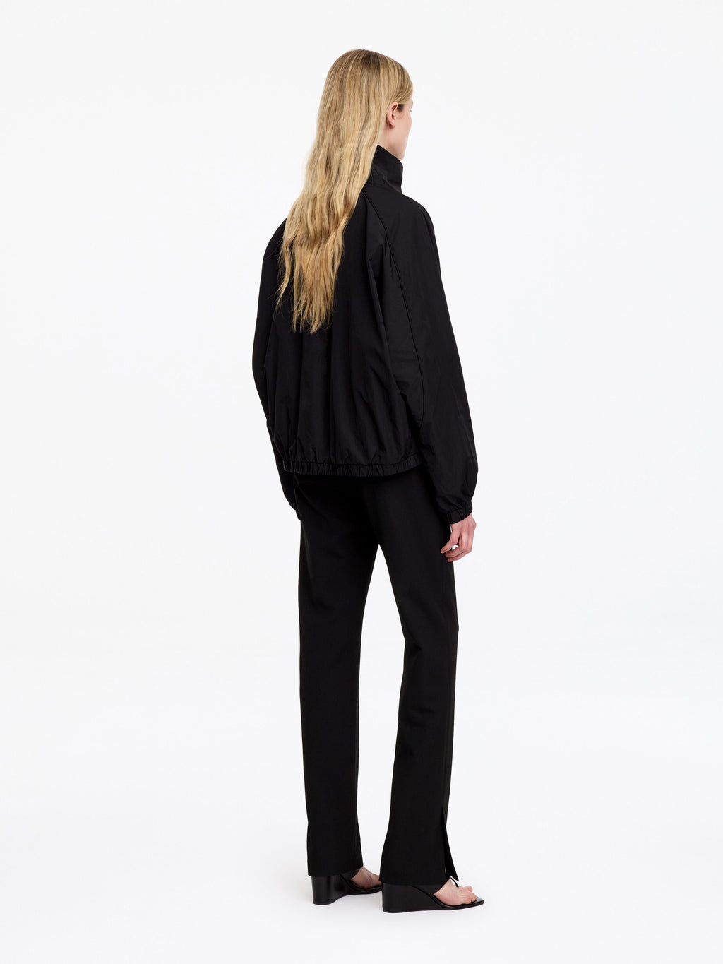 Slim Tailored Trousers - Black - Image 4