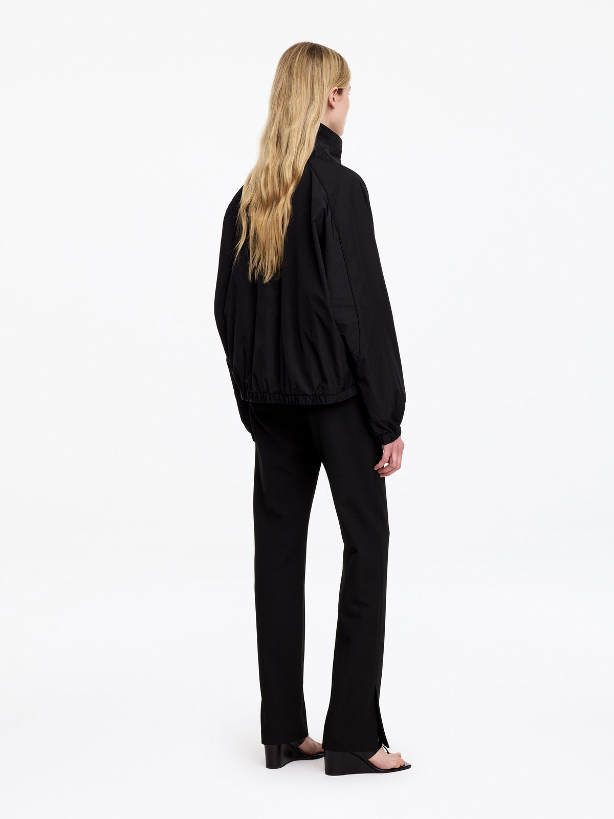 Slim Tailored Trousers - Black - Image 4