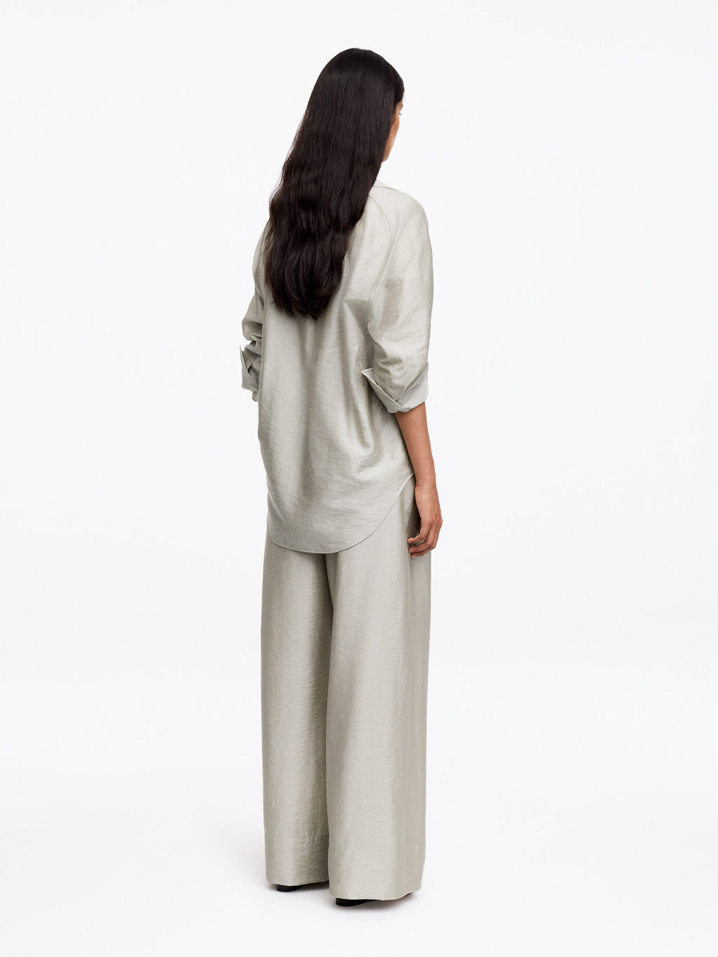 Relaxed Trousers - Beige - Image 3