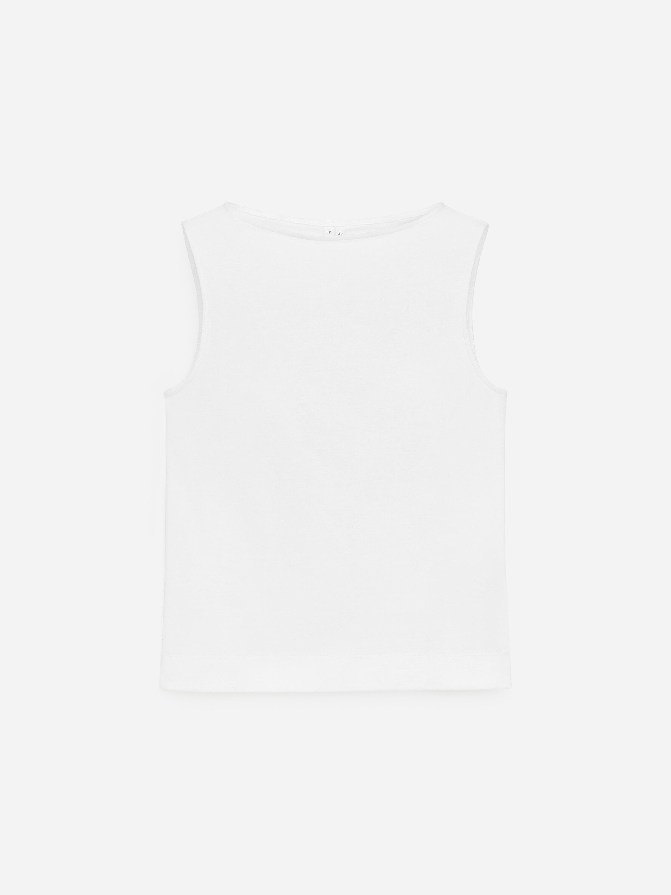 Boat Neck Tank Top - White - Image 6