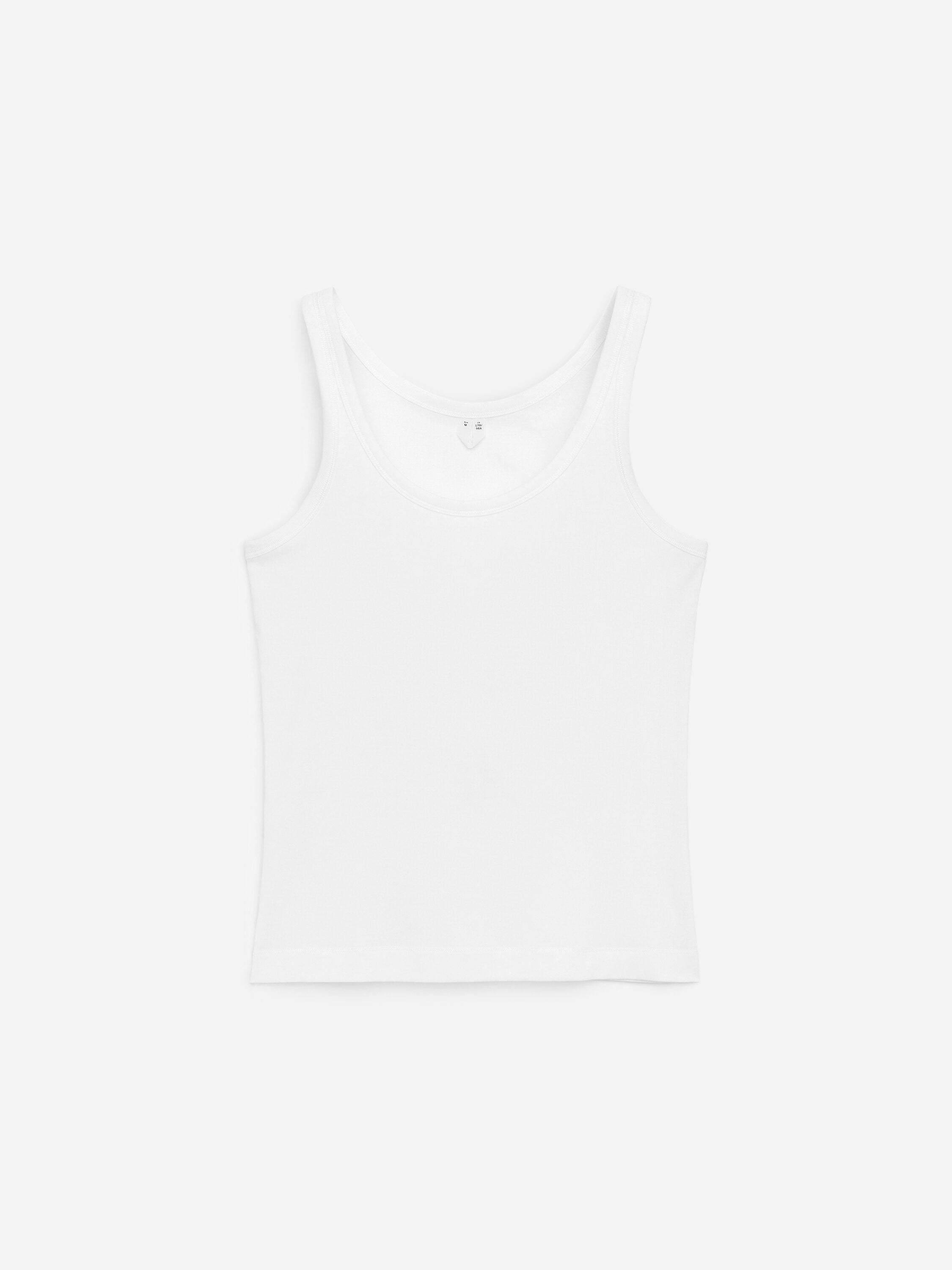 Scoop-Neck Tank Top - White - Image 6