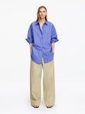Relaxed Cotton Trousers - Beige